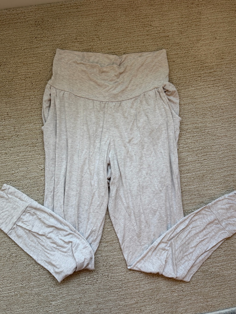 Seraphine Light Gray Maternity / easy access Nursing Tunic Top & pants set - Picture 5 of 8